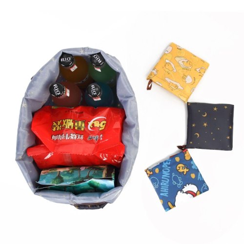 Folding Shopping Bag Eco Friendly Ladies Gift Foldable Reusable Tote Bag Portable Travel Shoulder Bag Small Size