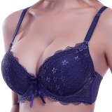 PariFairy Sexy Lace Adjusted Straps Bra Women Padded Lingerie Push Up Bras Plus Size Bra Add Two Cup Underwire Brassiere B C Cup