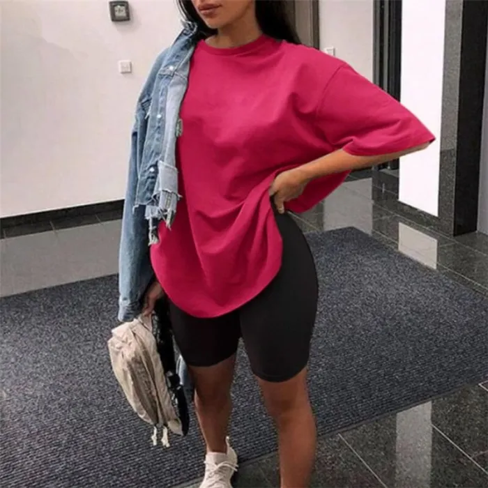 Women fashion casual solid two piece suit including belt New home loose Tops and Shorts suit 2020 Summer Tracksuit Lounge Wear