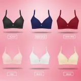 FINETOO Breathable Sexy Underwear Female Wire Free Bra For Women Ladies Fashion Push Up B C Cup Bra Comfortable Wireless Bra New