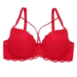 FINETOO Sexy Lace Bra Fashion Racerback Floral Bras For Women B C Cup Underwire Lingerie Bralette Female Bow Brallete Brassiere