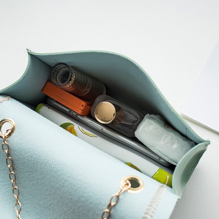 Stitching women's summer shoulder bag chain PU leather ladies messenger bag female small square bag clutch bags 2020 handbags