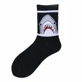 1 pair colorful Men's socks funny European  maple leaf hip-hop In Tube socks cotton personalized sports  basketball socks women