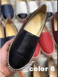 Moccasins Shallow Mouth Slip On Soft Knitting Flats For Women Fashion Comfortable Genuine Leather Women Shoe Size35-42