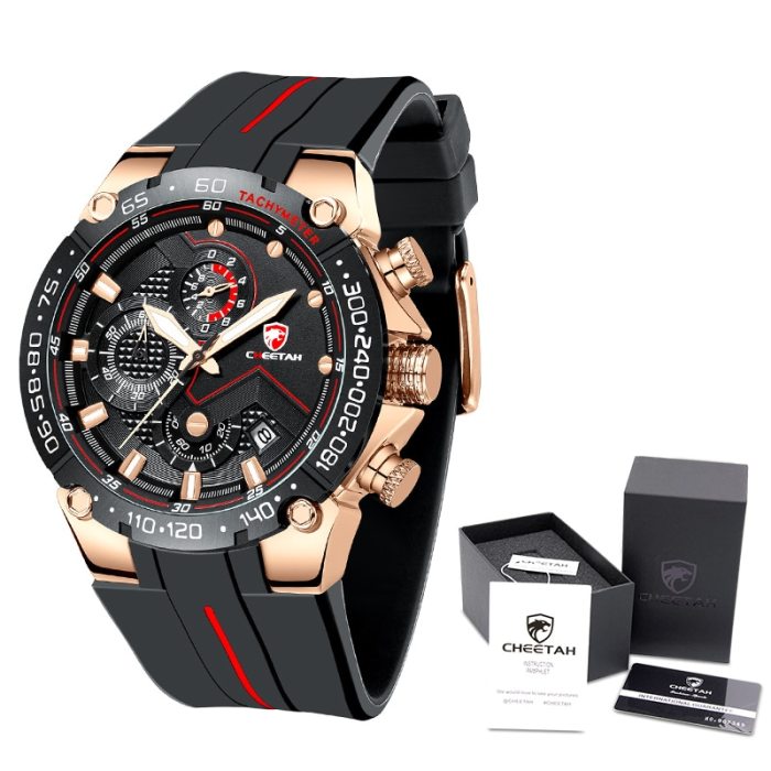 New Mens Watches CHEETAH Top Luxury Brand Chronograph Waterproof Quartz Watch for Men Date Sports Clock Male