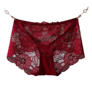 Underwear Women Plus Size Sexy Lace Panties Transparent Briefs Seamless Lingerie Lady Panties Cotton High-Rise For Weight 100KG