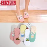 5Pairs  Arrivl Women Socks funny Fruits Cute Happy Silicone Slip Invisible Cotton Sock 35-40