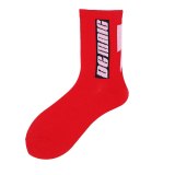 1 pair colorful Men's socks funny European  maple leaf hip-hop In Tube socks cotton personalized sports  basketball socks women