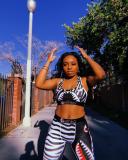 VAZN Camouflage Colorful Printed Sexy Two Piece Set Spaghetti Strap Sleeveless Crop Top And Sheath Short Pants Tracksuit LS6222