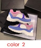 2020 Designer Calfskin Reflective Sneaker Women Black Platform Shoes Men Vintage Basketball Sneaker Real Leather Trainers with