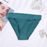 FINETOO Sexy Low Waist Women Panties Cotton Ladies Briefs Sexy Underwear Comfort Underpants Solid Color M-XL Female Panties 2020