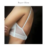 New Sexy Low Back Lace Bralette White Backless Bra dot mesh Ultra Thin Underwear Women Lingerie Sexy Tank Tops Bra