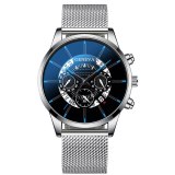 2020 Hollow Men's Watch Fashion Ultra Thin Watches Date Men Business Stainless Steel Mesh Belt Quartz Watch