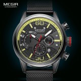 Men's Sport Watches 2020 Luxury Chronograph Quartz Watch Fashion Waterproof Mesh Strap Wristwatches Men