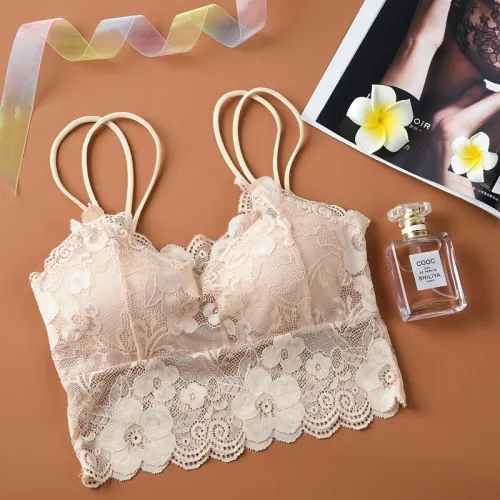 2019 Elastic Joint Bralette Sexy Lingerie Bra Top Clothes Making Wirefree Intimate Female Free Size Bra Red Black White