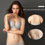 Perfering Black Bra Wire Free Push Up Sexy Women Bras Lace Bralette Lingerie Small Breast Adjusts  A B C Bra Female Underwear