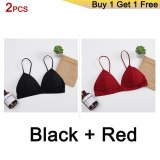 GUMPRUN Seamless Soft Bras for Women Thin Strap Wireless Push Up Bra Backless Comfort Underwear Bralette Sexy Lingerie