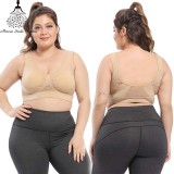 Plus Size Bra Seamless Bra With Pads Big Size 5XL 6XL Push Up Bralette Bras For Women  Vest Wireless Active Brassiere Bra