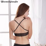Women Lace Strapless Bra For Dress Super Push Up Invisible Backless Criscross Bra Small Breast Sexy Brassiere