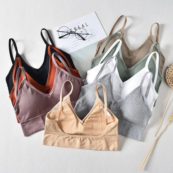 Gym Fitness Yoga Running Bras Female Girls Pad Sportswear Tank Tops Sports Push Up Bras Sexy Women High Impact Tops Hot Sale