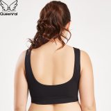 Queenral Plus Size Bras For Women Seamless Bra With Pads Big Size 5XL 6XL Bralette Push Up Brassiere Bra Vest Wireless BH
