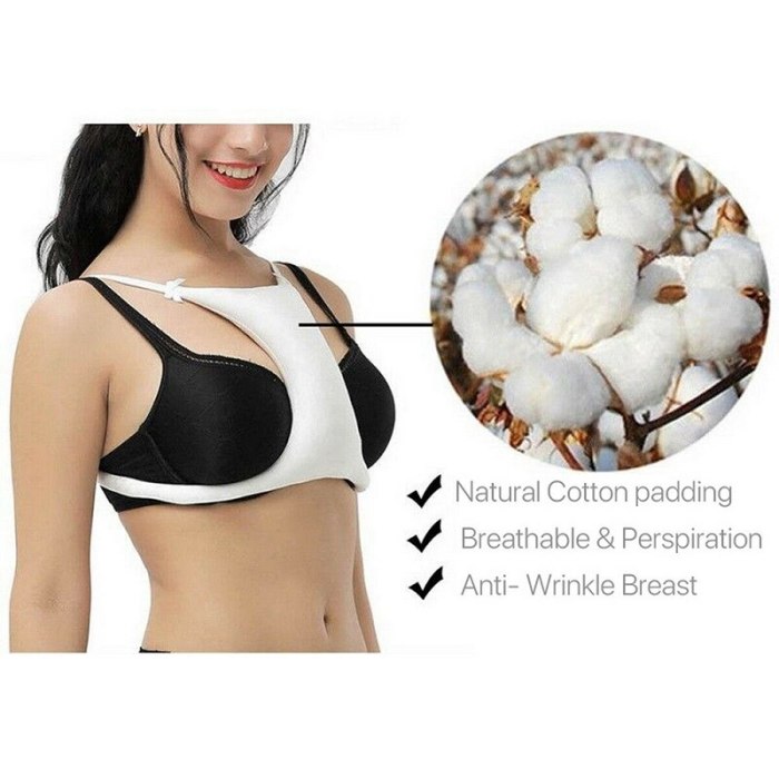 Sleep Shockproof No Steel Ring Printing Anti-Wrinkle Bra Chest Pad Decolletage Cleavage Breast Pillow Bra Sleeper Bolster