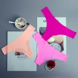 Hot Silk Sexy Women Thongs g string Seamless Panties Female Underwear Tanga Panties Low-Rise Lingerie Panty Intimates 1pcs ac125