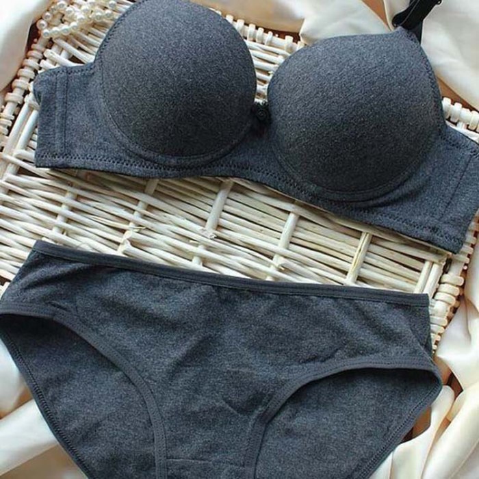 New Sexy High Quality Women Solid Color Bra set Silk Lace Flower Push up Big size Underwear Bra and Hollow out Panties