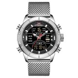 2020 Analog Digital Watches Men Luxury Brand Stainless Steel Sports Men's Watches Digital Waterproof Man Watch