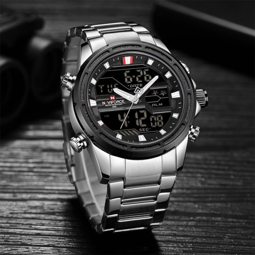 New Mens Watch Analog Luxury Fashion Sport Waterproof Quartz Wrist Watch All-Steel Male Watches Clock