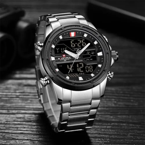 New Mens Watch Analog Luxury Fashion Sport Waterproof Quartz Wrist Watch All-Steel Male Watches Clock