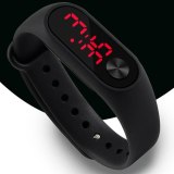 2020 New Men Women Casual Sports Bracelet Watches LED High-Definition Dial Electronic Digital Candy Color Silicone Wrist Watch