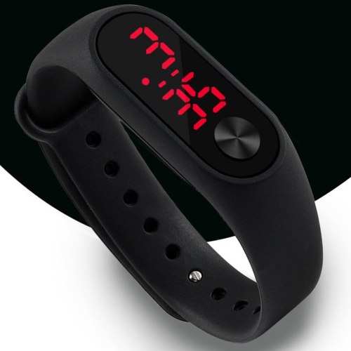 2020 New Men Women Casual Sports Bracelet Watches LED High-Definition Dial Electronic Digital Candy Color Silicone Wrist Watch