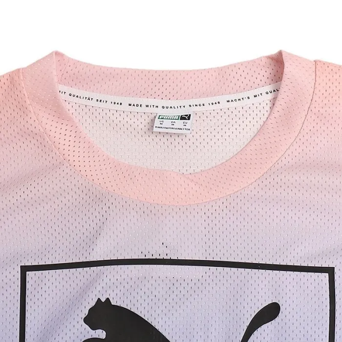 Original New Arrival  PUMA TIE DYE Mesh Tee Women's  T-shirts short sleeve Sportswear