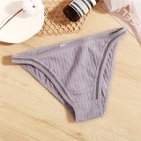 FINETOO Sexy Low Waist Women Panties Cotton Ladies Briefs Sexy Underwear Comfort Underpants Solid Color M-XL Female Panties 2020