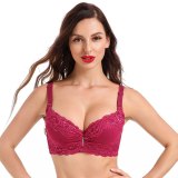 New Plus Size Bra Ultrathin Lace Bralette For Woman Racerback Push Up Cotton Brassiere Underwire C D E Cup Bras Underwear 105E