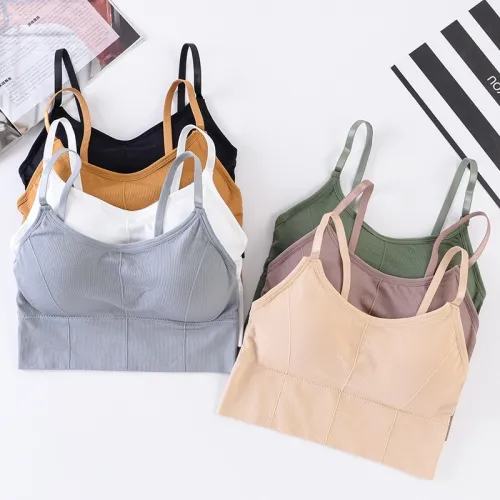 Padded Bra Sexy Womens Crop Tops Vest Bustier Beach Tank Tops Lady Summer lace Sexy lingerie intimate black white 7 colors