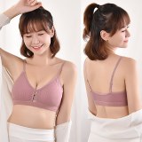 Sexy Push Up Bras For Women Lingerie Bralette Front Hollow Solid Color Bra Wireless Brassiere Seamless Underwear Female Intimate