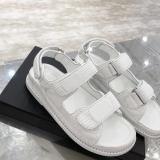 Ladies luxury rhombic leather sandals summer fashion brand comfortable non-slip Flat Roman sandals women's platform sandals