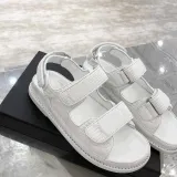 Ladies luxury rhombic leather sandals summer fashion brand comfortable non-slip Flat Roman sandals women's platform sandals