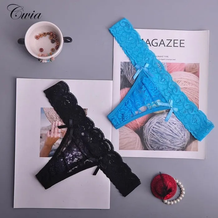 8color Gift full beautiful lace Women's Sexy lingerie Thongs G-string Underwear Panties Briefs Ladies T-back  3pcs/Lot xah11