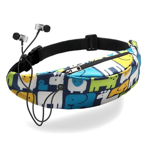 Fashion 3D Colorful  Print Waist bag Men Women Fanny Packs Hip Belt Bags Money Travelling Mountaineering Mobile Phone Bag T012