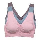 2019 Sexy Bra Women Fitness Seamless Bra Padded Dry Quick Push Up Natural Color Breathable Support seamless Bra Top cotton blend