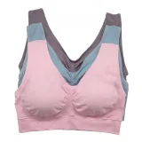 2019 Sexy Bra Women Fitness Seamless Bra Padded Dry Quick Push Up Natural Color Breathable Support seamless Bra Top cotton blend