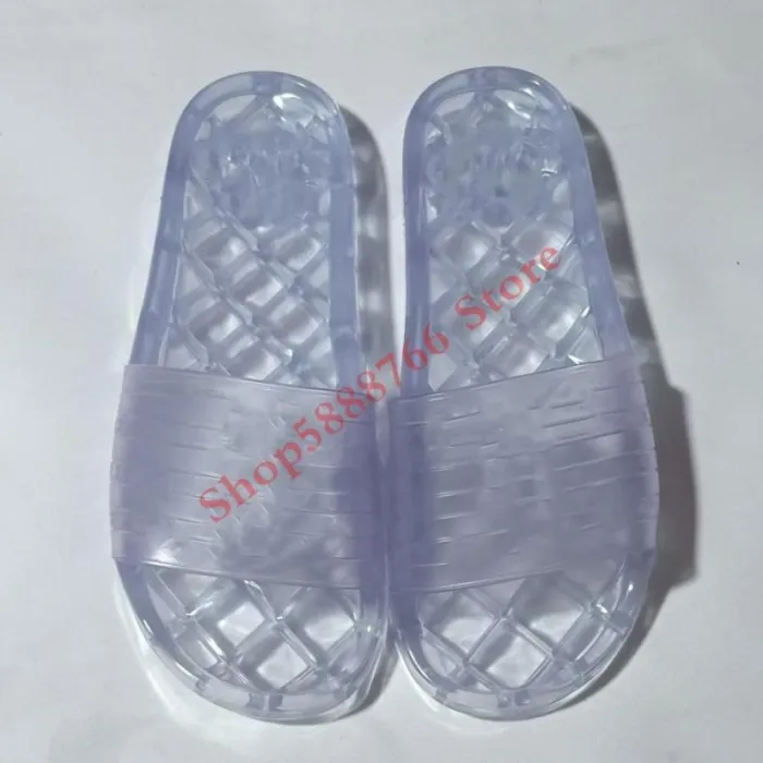 2020 womens clear jelly fashion Flip Flops luxe transparent PVC slides sandals flats designer slippers with box dust bags