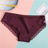 New Sexy Lace Panties For Women Girls Underwear Cotton Panty 2019 Soild Elasticity Comfortable Low-Rise Lingerie Panties M L XL