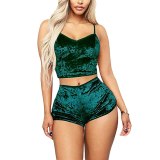 Sexy Lingerie Sets Two Pieces Bra Sets Velvet Underwear Ladies Intimates Tops And Pants Sleepwear Sets Clothing Sleepwear
