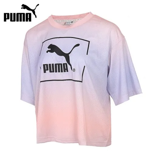 Original New Arrival  PUMA TIE DYE Mesh Tee Women's  T-shirts short sleeve Sportswear