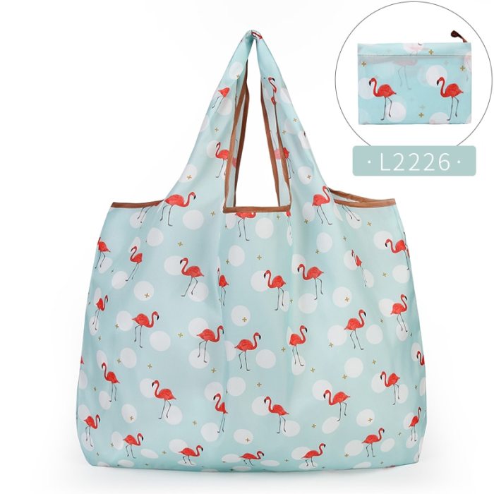 Reusable Shopping Bags Foldable Large Size Shopping Bags Totes Heavy Duty Washable Cloth Grocery Bags Eco-Friendly Ripstop