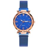 Rose Gold Women Watch 2020 Top Brand Luxury Magnetic Starry Sky Lady Wrist Watch Mesh Female Clock